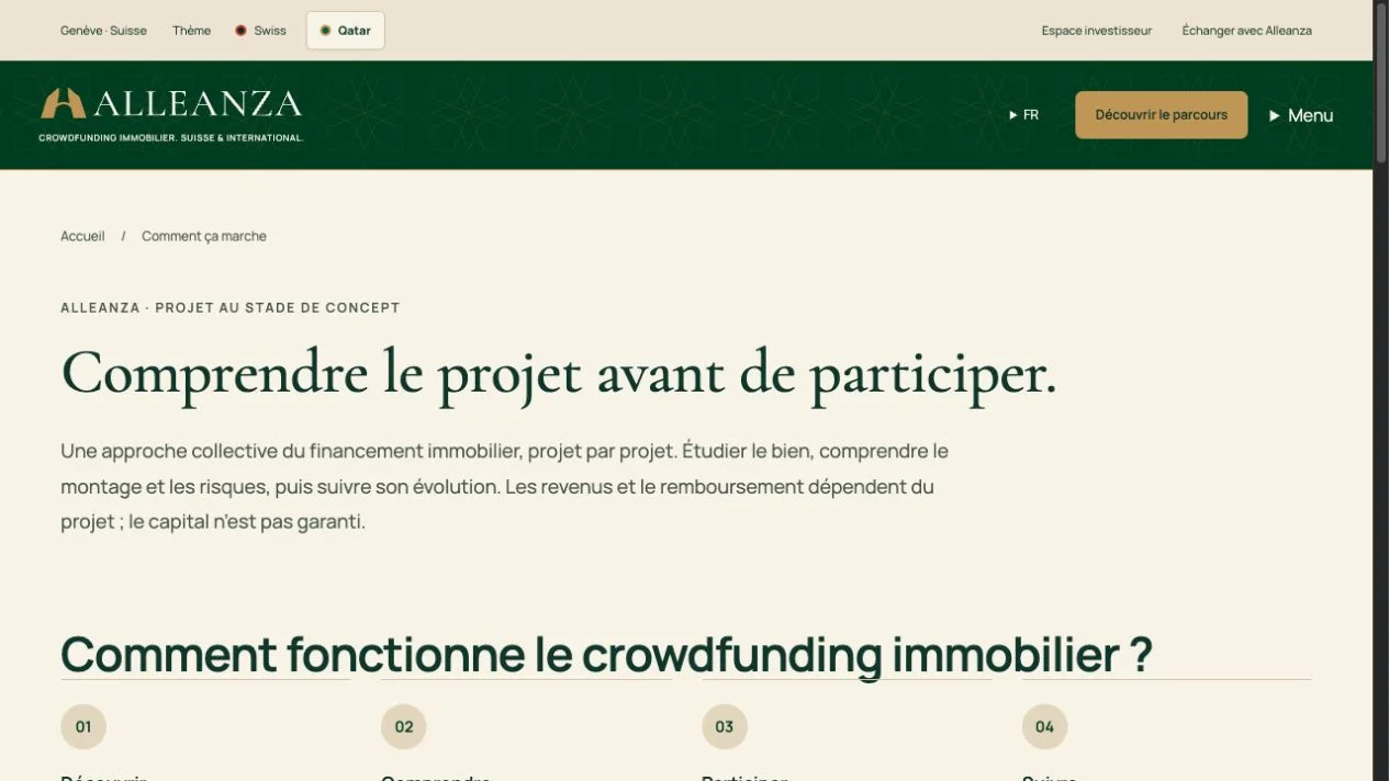 Alleanza · Le contenu et les services vus plus en détail