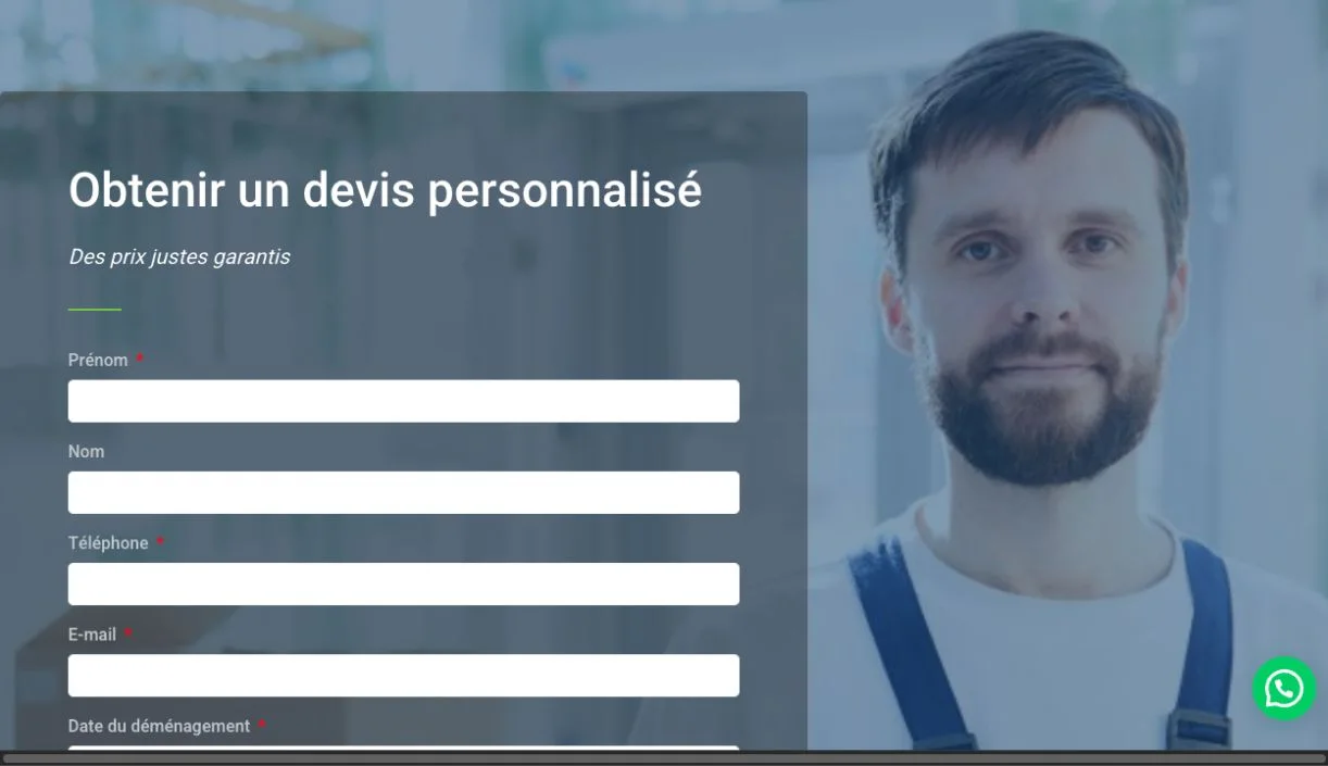 Formulaire de demande de devis Expert Trans