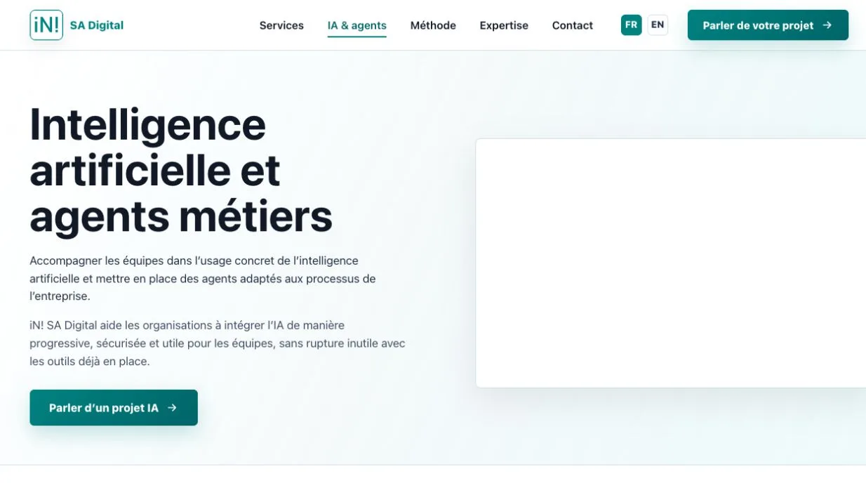 iN! SA Digital · Le contenu et les services vus plus en détail