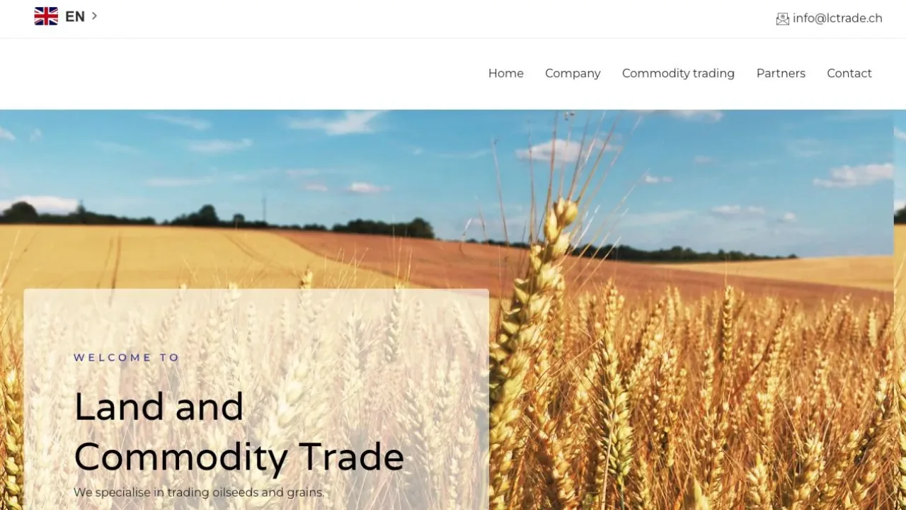 Land and Commodity Trade — website project