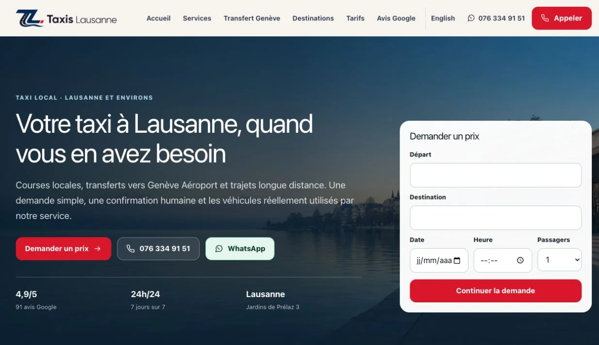 Taxis Lausanne