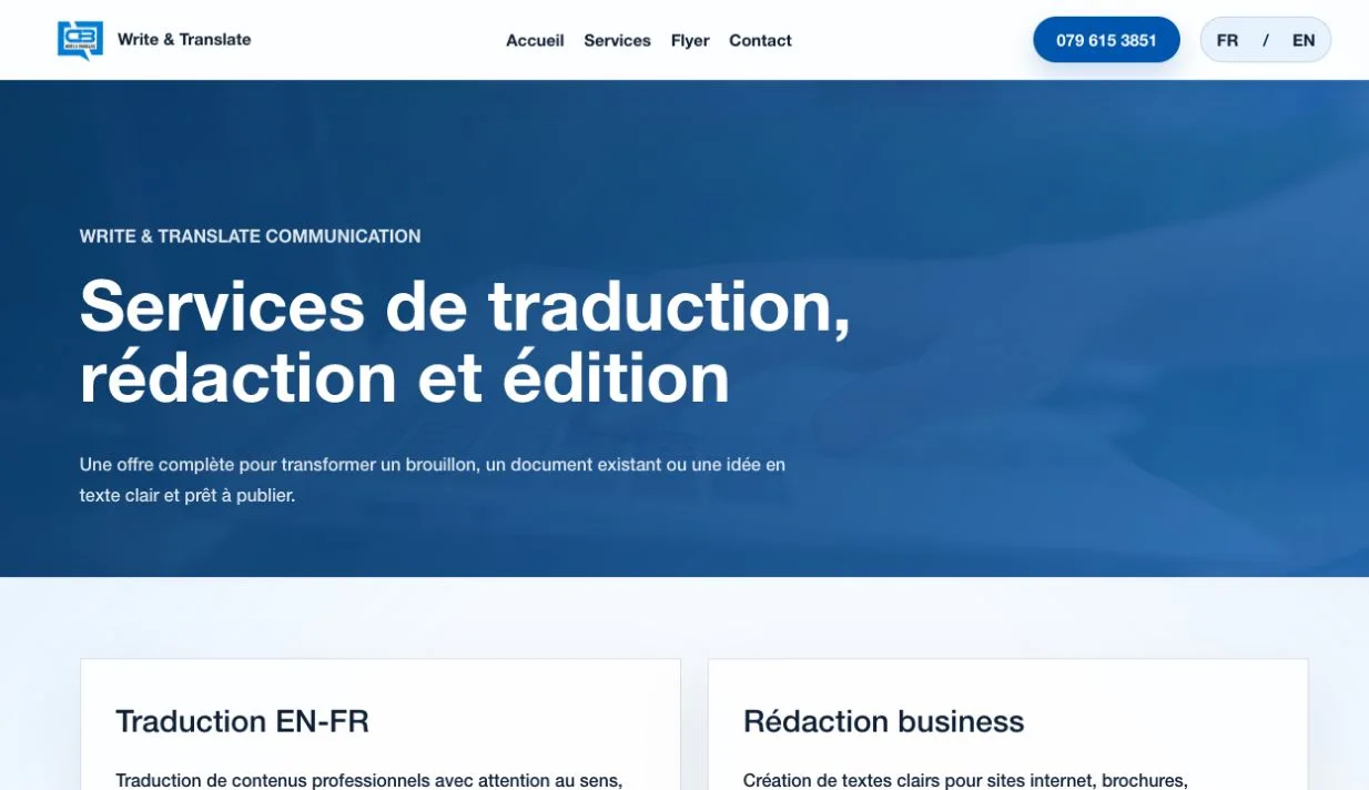 Write & Translate · A closer look at the content and services